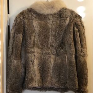 Authentic Mademoiselle rabbit fur coat